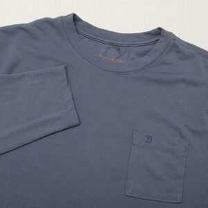 Duck Camp Men's Slate Blue Long Sleeve Pocket T-Shirt Size M drirelease